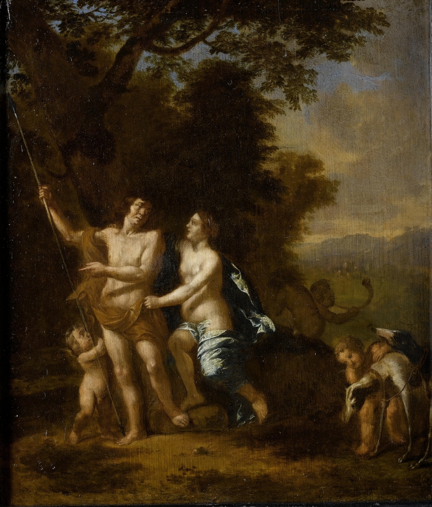 Venus And Adonis - Circle of Gerard Hoet
